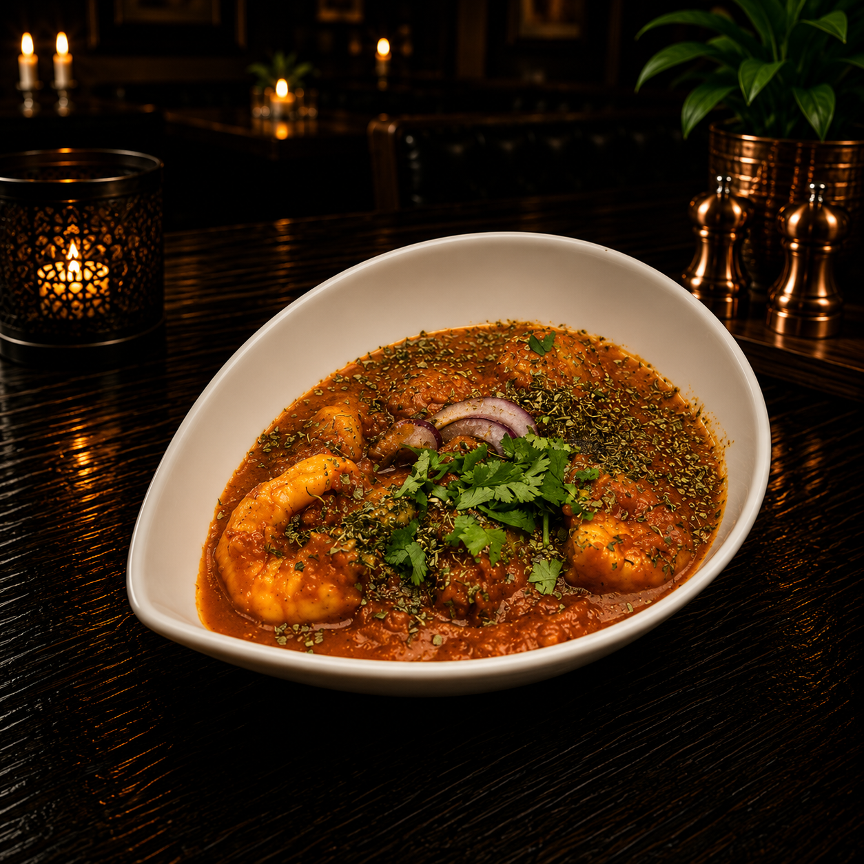 Fenugreek King Prawns